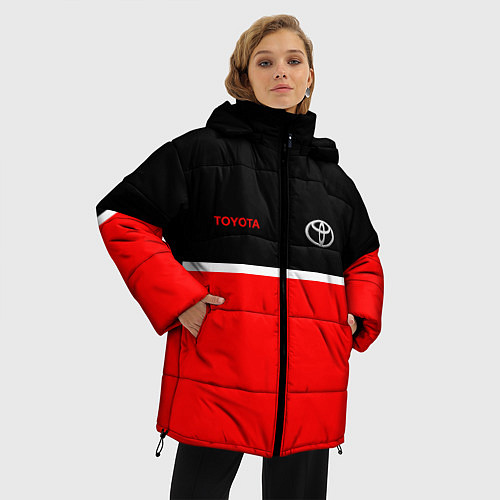 Женская зимняя куртка Toyota Два цвета / 3D-Черный – фото 3