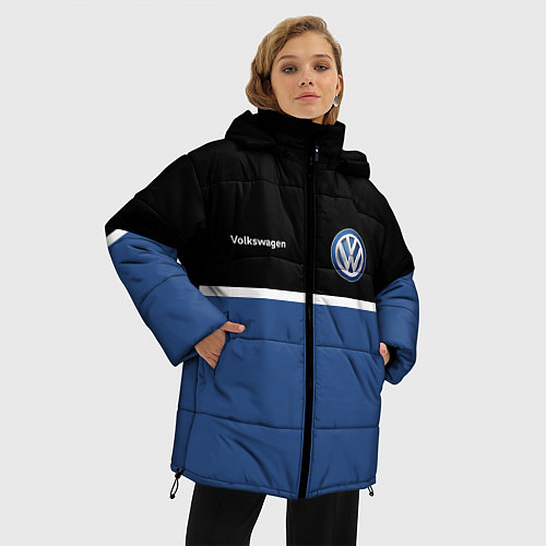 Женская зимняя куртка VW Два цвета / 3D-Черный – фото 3