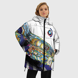 Куртка зимняя женская Бэха в стиле поп-арт, цвет: 3D-черный — фото 2