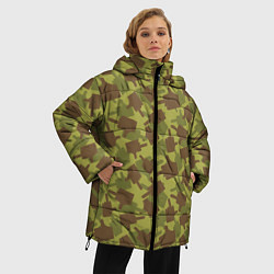 Куртка зимняя женская FUCK камуфляж, цвет: 3D-светло-серый — фото 2