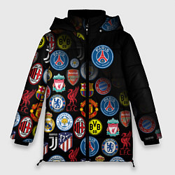Куртка зимняя женская PSG LOGOBOMBING, цвет: 3D-красный