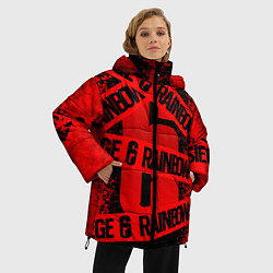 Куртка зимняя женская Rainbow Six Siege: Опасно для жизни, цвет: 3D-черный — фото 2