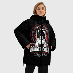 Куртка зимняя женская Бордер-Колли Border Collie, цвет: 3D-светло-серый — фото 2