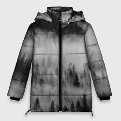 Куртка зимняя женская ТУМАННЫЙ ЛЕС FOREST, цвет: 3D-черный