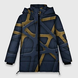 Куртка зимняя женская 3Д абстракция KVIks, цвет: 3D-красный
