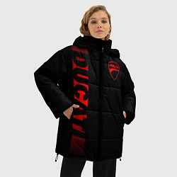 Куртка зимняя женская DUCATI BLACK RED LINE, цвет: 3D-светло-серый — фото 2