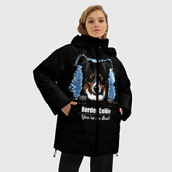 Куртка зимняя женская Бордер-Колли Border-Collie, цвет: 3D-светло-серый — фото 2