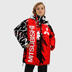 Куртка зимняя женская MITSUBISHI МИЦУБИСИ МИТСУБИСИ МИЦУБИШИ, цвет: 3D-черный — фото 2