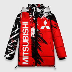 Куртка зимняя женская MITSUBISHI МИЦУБИСИ МИТСУБИСИ МИЦУБИШИ, цвет: 3D-красный