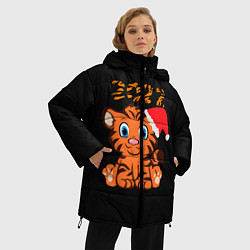 Куртка зимняя женская Маленький тигр 2022, цвет: 3D-красный — фото 2