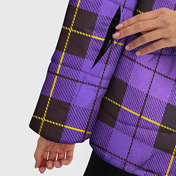 Куртка зимняя женская Purple Checkered, цвет: 3D-красный — фото 2