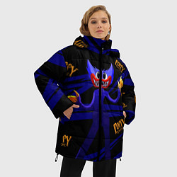 Куртка зимняя женская Poppy Playtime Геометрия, цвет: 3D-светло-серый — фото 2