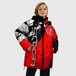 Куртка зимняя женская LEXUS ЛЕКСУС БРЫЗГИ ГРАНЖ, цвет: 3D-красный — фото 2