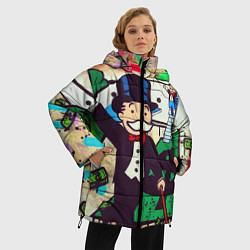 Куртка зимняя женская Alec Monopoly ART, цвет: 3D-светло-серый — фото 2