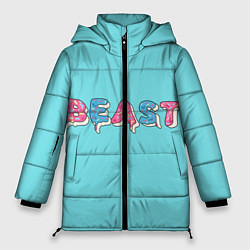 Куртка зимняя женская Mr Beast Donut, цвет: 3D-черный