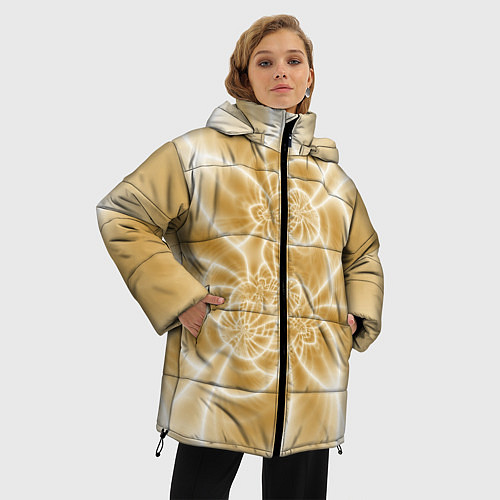 Женская зимняя куртка Коллекция Journey Дороги пустыни 284-7-42 / 3D-Светло-серый – фото 3