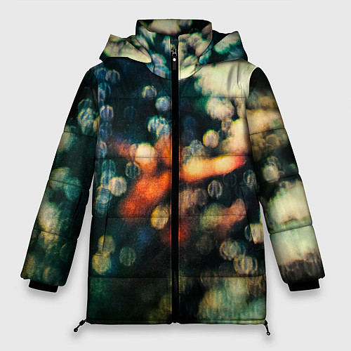 Женская зимняя куртка Obscured by Clouds - Pink Floyd / 3D-Красный – фото 1