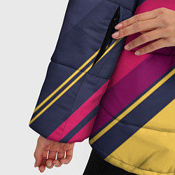 Куртка зимняя женская Геометрический Строй, цвет: 3D-красный — фото 2
