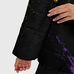 Куртка зимняя женская LAKERS БРЫЗГИ КРАСОК, цвет: 3D-черный — фото 2