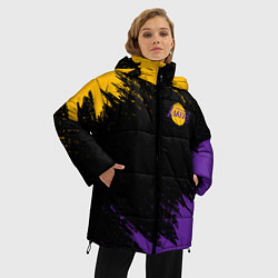 Куртка зимняя женская LAKERS БРЫЗГИ КРАСОК, цвет: 3D-светло-серый — фото 2