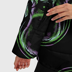 Куртка зимняя женская Skulls vanguard pattern 2077, цвет: 3D-черный — фото 2