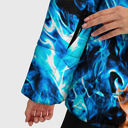 Куртка зимняя женская Огненное пламя, цвет: 3D-красный — фото 2
