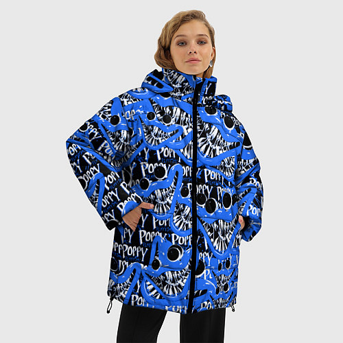 Женская зимняя куртка POPPY PLAYTIME ИГРА ПОППИ ПЛЕЙТАЙМ / 3D-Светло-серый – фото 3