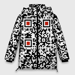 Куртка зимняя женская Отвали - нецензурно, цвет: 3D-черный