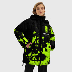 Куртка зимняя женская Monster Energy green, цвет: 3D-черный — фото 2