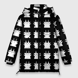 Куртка зимняя женская Мультяшные котики, цвет: 3D-черный