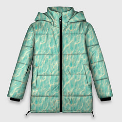 Куртка зимняя женская Лазурная вода, цвет: 3D-красный