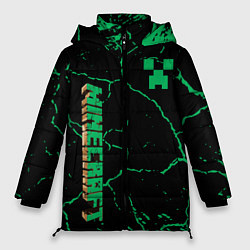 Куртка зимняя женская Майнкрафт minecraft, цвет: 3D-черный