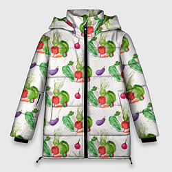 Женская зимняя куртка Овощи с огорода