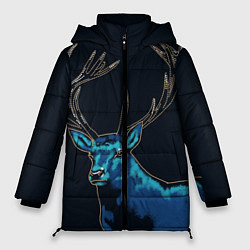 Куртка зимняя женская Синий Олень, цвет: 3D-светло-серый