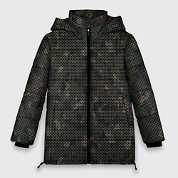 Куртка зимняя женская Камуфляж: лесной, цвет: 3D-черный