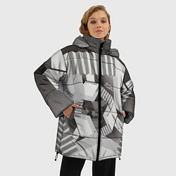 Куртка зимняя женская Дробные размерности, цвет: 3D-черный — фото 2