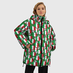 Куртка зимняя женская Италия футбол, цвет: 3D-черный — фото 2