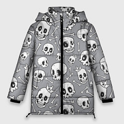 Куртка зимняя женская Skulls & bones, цвет: 3D-красный