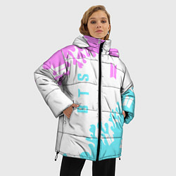Куртка зимняя женская BTS патер, цвет: 3D-красный — фото 2