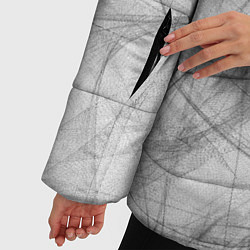 Куртка зимняя женская Коллекция Get inspired! Абстракция 528-345-Gi-fl44, цвет: 3D-светло-серый — фото 2