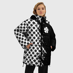 Куртка зимняя женская Манга чёрный клевер, цвет: 3D-светло-серый — фото 2