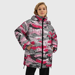 Куртка зимняя женская Именной камуфляж Татьяна, цвет: 3D-черный — фото 2