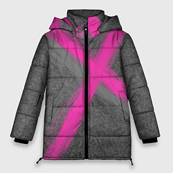 Женская зимняя куртка Коллекция Get inspired! Pink cross Абстракция Fl-4
