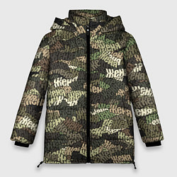 Куртка зимняя женская Именной камуфляж Женя, цвет: 3D-светло-серый
