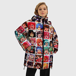 Куртка зимняя женская AHEGAO ЦВЕТНОЙ - АХЕГАО, цвет: 3D-светло-серый — фото 2
