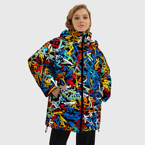 Женская зимняя куртка Зимние виды спорта 2022 / 3D-Черный – фото 3