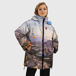 Куртка зимняя женская Воздушные Шары!, цвет: 3D-красный — фото 2