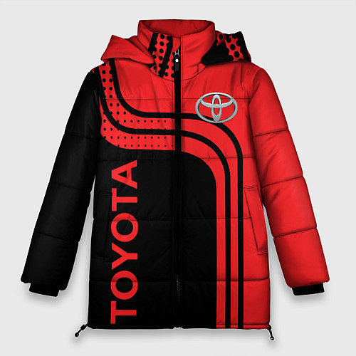Женская зимняя куртка TOYOTA ТОЙОТА / 3D-Красный – фото 1