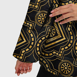 Куртка зимняя женская Versace classic pattern, цвет: 3D-черный — фото 2