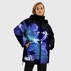 Куртка зимняя женская ГИЮ ТОМИОКА И ТАНДЖИРО ДЫХАНИЕ ВОДЫ, цвет: 3D-светло-серый — фото 2